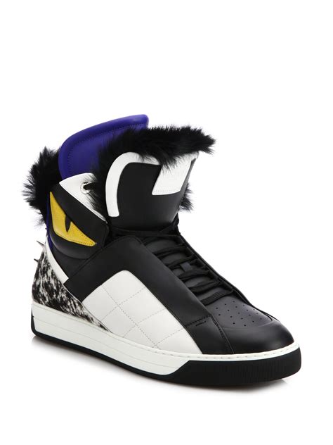 fendi monster sneakers sale 2017|fendi designer high top sneakers.